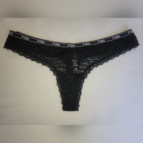 PINK Lace Thong Panty Set - Picture 3 of 12